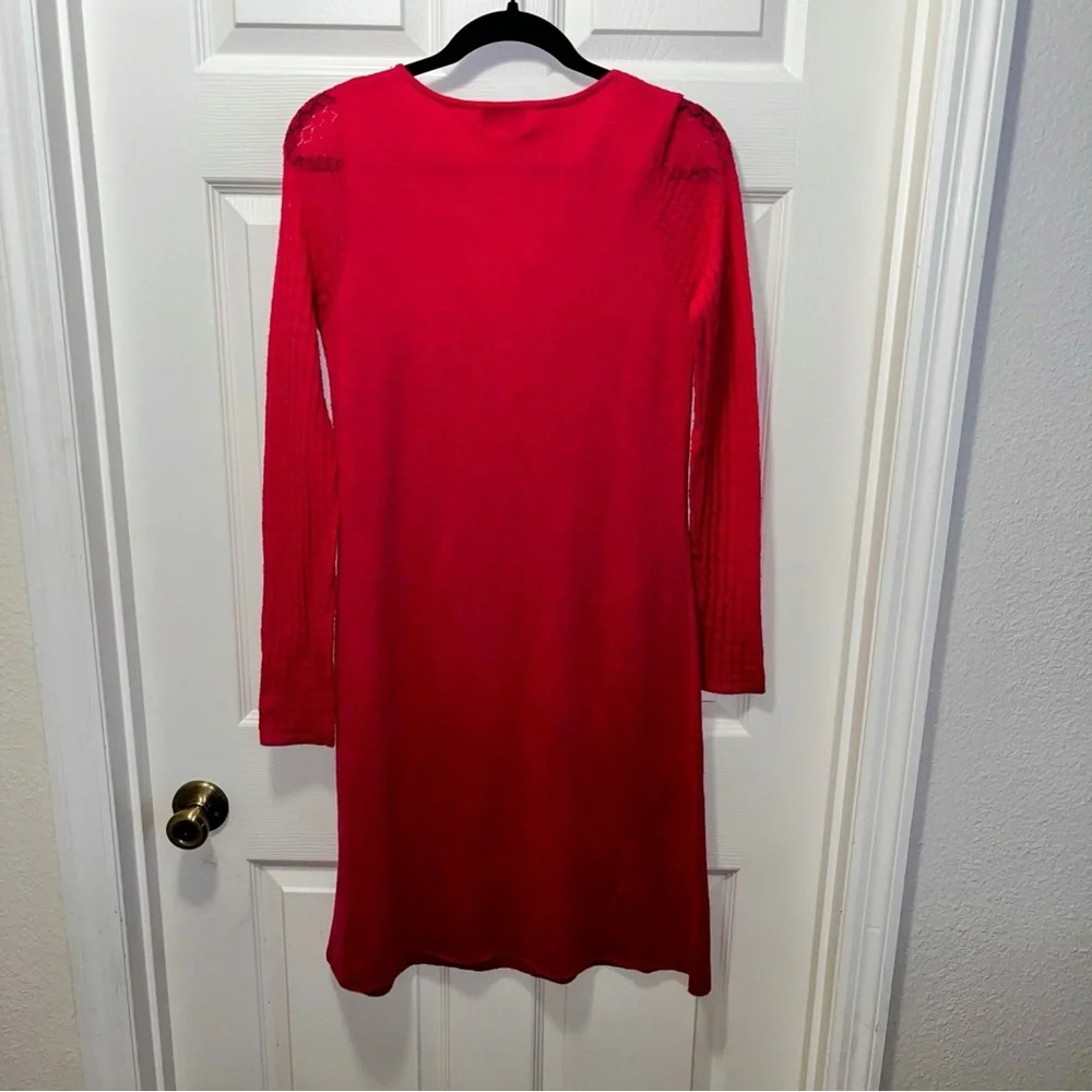 Lilly Pulitzer Alessandra dark pink fuchsia knit sweater dress new nwt large L - Picture 10 of 10